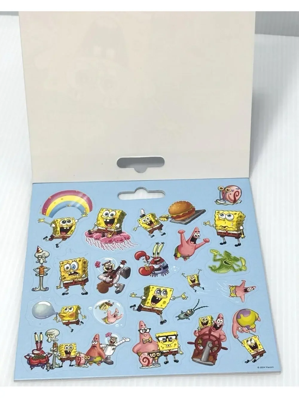 SpongeBob SquarePants Stickerland Pad 120 Stickers 6 Pages Nickelodeon New